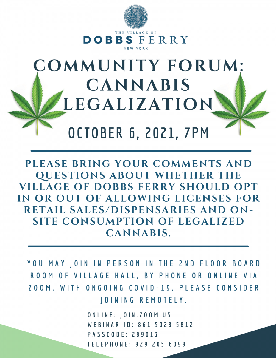 Cannabis Legalization flyer