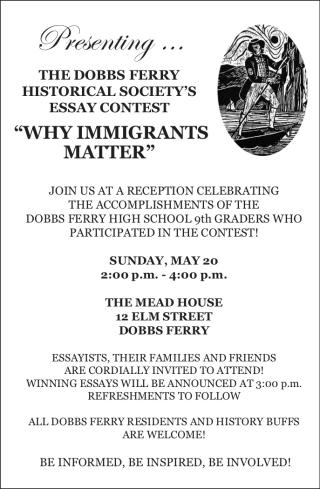 Dobbs Ferry Historical Society Essay Contest: Why Immigrants Matter