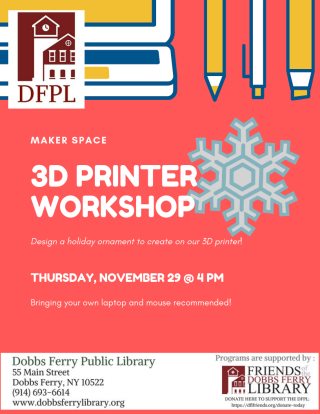 DF Library Event: 3D Printer Workshop