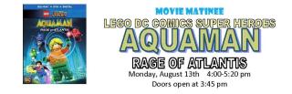 DF Library Event:  Movie Matinee - Aquaman Rage of Atlantis