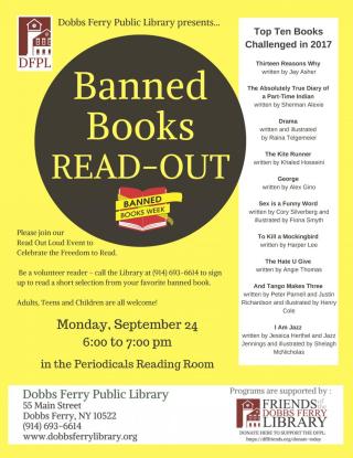 DF Library Event:  Banned Books READ-OUT