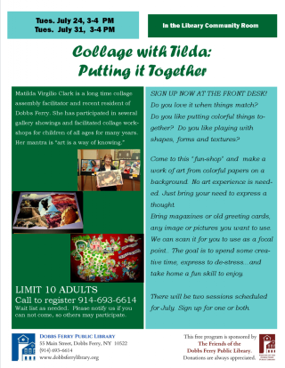 DF Library Event:  Collage with Tilda - Putting it Together