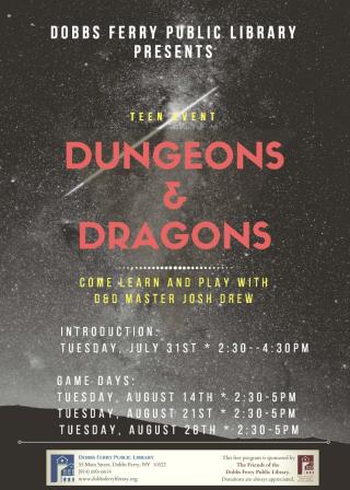 DF Library Teen Event:  Dungeons & Dragons - Introduction