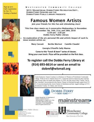 DF Library Event:  Famous Women Artists