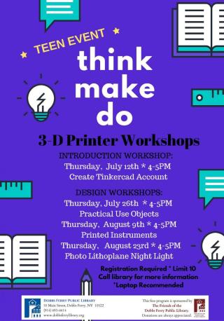 DF Library Event:  Think Make Do - Create Tinkercad Account